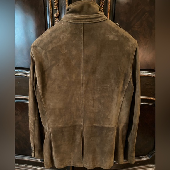 John Varvatos suede jacket with vintage buttons and great quality - Picture 3 of 7